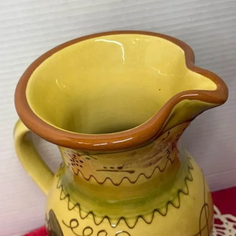 Hand-Painted Ceramic Grape Pitcher 10.5” Harry and David